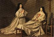 Philippe de Champaigne Mother Catherine Agnes and Sister Catherine Sainte-Suzanne oil painting reproduction